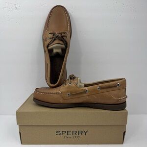 SPERRY TOP SIDER, MEN’S 8.5, EUROPE 41.5, CAMEL COLOR, ANTI SLIP BOAT SHOES